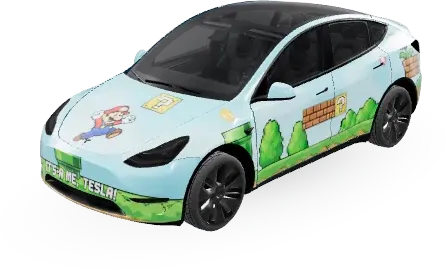 Super Mario – Tesla Model Y Wrap