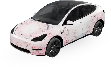 Fleurs de Cerisier (Cherry Blossom) – covering Tesla Model Y