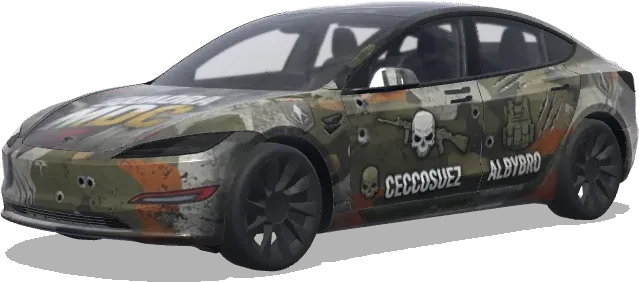 Verdansk MDC小队 – 特斯拉 Model 3 涂装