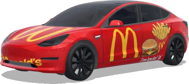 McDonald's – Tesla Model 3 wrap