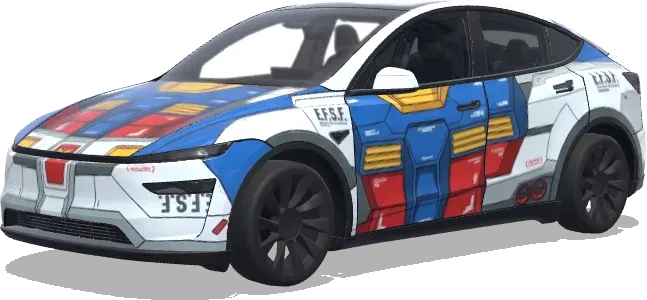 gundam – Tesla Model Y wrap
