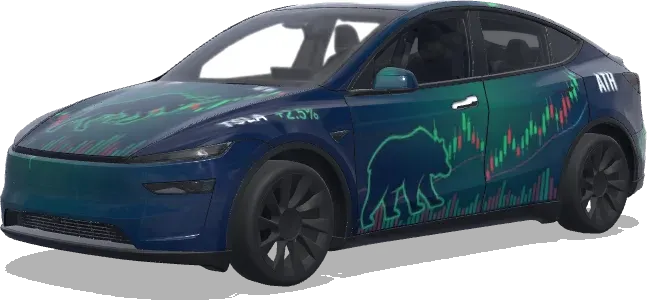 Фондовая биржа (stock market) – оклейка Tesla Model Y
