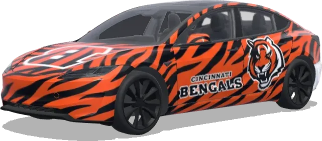 Cincinnati Bengals (cincinnati bengals) – wrap para Tesla Model 3
