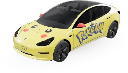 Pikachu – Tesla Model 3 Wrap