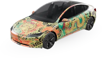 龍雲車貼 – 特斯拉 Model 3 塗裝