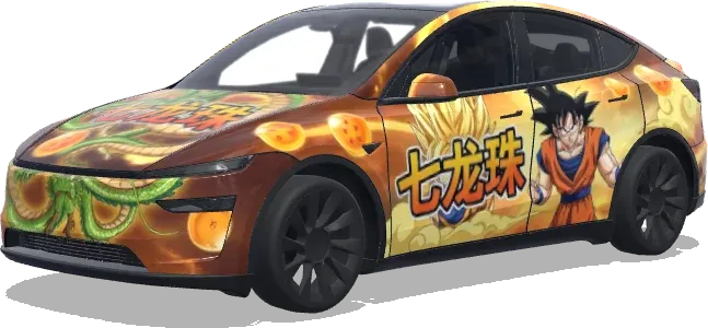 七龍珠, 要有悟空 超級賽亞人一形態 – 特斯拉 Model Y 塗裝