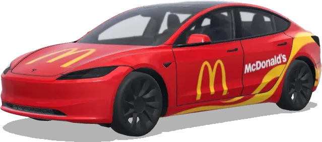 McDonald's – Tesla Model 3 wrap