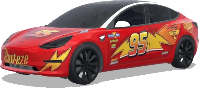 라이트닝 맥퀸 (Lightning McQueen) – 테슬라 Model 3 랩핑