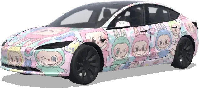 Labubu (labubu) – Tesla Model 3 Wrap