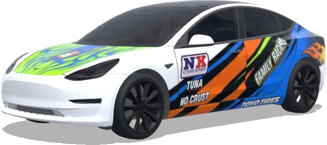 fast and furious – Tesla Model 3 wrap