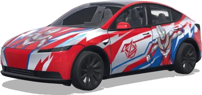 Ultraman Folie (生成一个奥特曼贴图) – Tesla Model Y Wrap