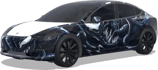 Venom – covering Tesla Model 3