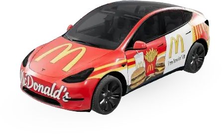 Mc Donalds I'm lovin' it – Tesla Model Y wrap
