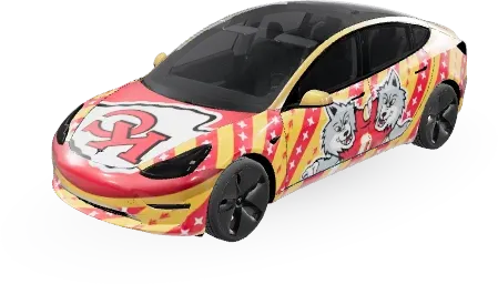 堪薩斯城酋長(Chiefs) – 特斯拉 Model 3 塗裝