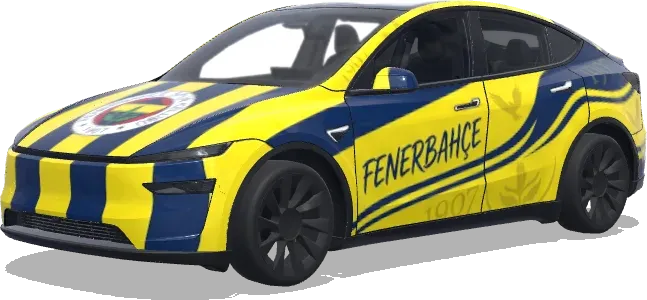 Fenerbahçe Thema (fenerbahçe theme) – Tesla Model Y Wrap