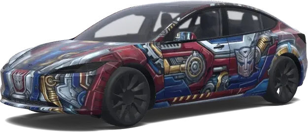 变形金刚(Transformers.) – 特斯拉 Model 3 涂装