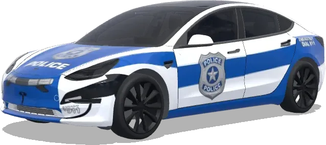 Blue Line Police – Tesla Model 3 wrap