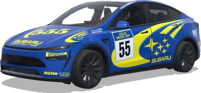 Colin McRae Subaru (Colin Mcrae WRC Subaru Impreza) – Tesla Model Y Wrap