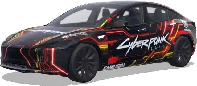 賽博朋克2077 – 特斯拉 Model 3 塗裝