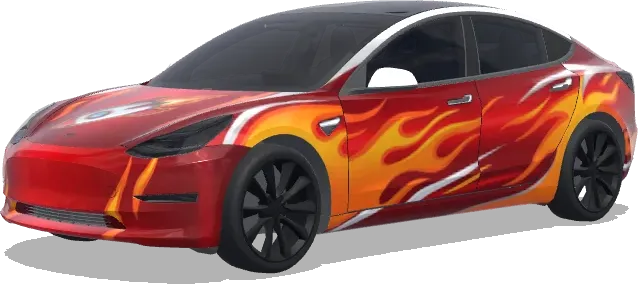 Red Rocket (red rocket) – оклейка Tesla Model 3