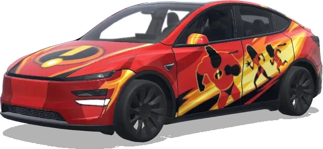 Mr.インクレディブル (The Incredibles) – テスラ Model Y ラッピング