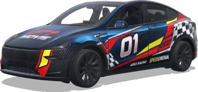 F1 Film (f1movie) – Tesla Model Y Wrap