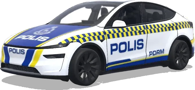 Malaysian Police Car – Tesla Model Y wrap