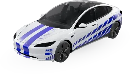 速度與激情天際線R34(Fast & Furious Nissan Skyline GTR R34) – 特斯拉 Model 3 塗裝