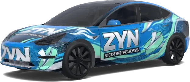 Nicotine ZYN. – Tesla Model 3 wrap