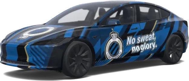 클뤼브 브뤼헤 랩 – 테슬라 Model 3 랩핑
