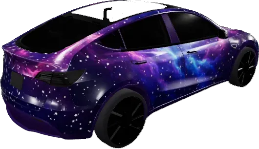Nebula Sky – Tesla Model Y wrap