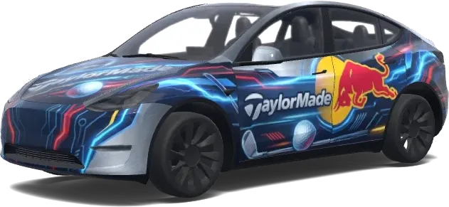 TaylorMade Red Bull – Tesla Model Y Wrap