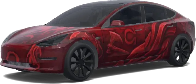 God of War Rot – Tesla Model 3 Wrap