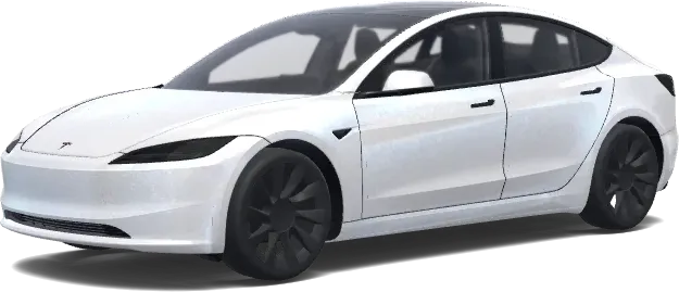 Schimmerndes Weiß (Sparkly white, shimmer pearlescent. Colors: white.) – Tesla Model 3 Wrap