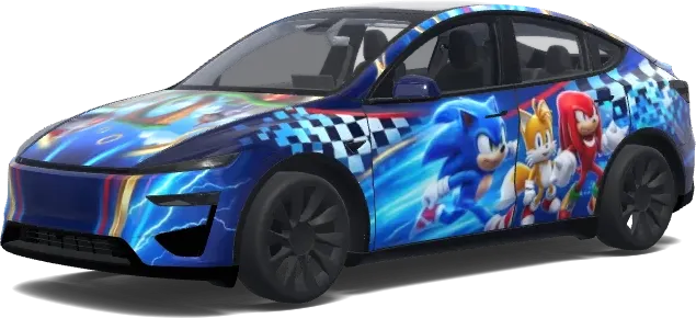 Epischer Sonic (Epic Sonic the Hedgehog.) – Tesla Model Y Wrap