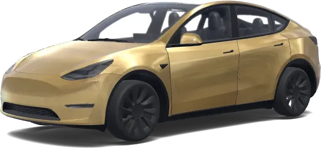 Goldener Horizont – Tesla Model Y Wrap