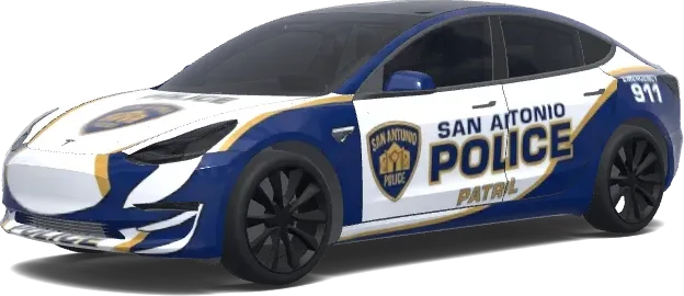 圣安东尼奥警车涂装 – 特斯拉 Model 3 涂装