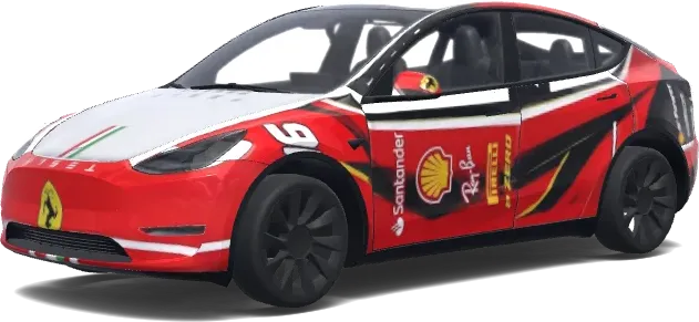 Ganzes Auto Rot (填满车身,全身红色,前盖那里红色) – Tesla Model Y Wrap