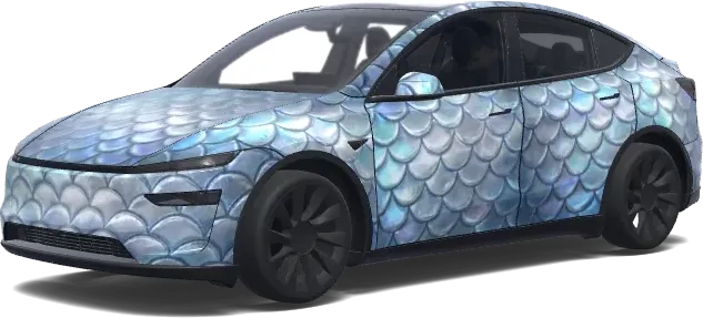 Sardinen Schuppen (Чешуя сардины.) – Tesla Model Y Wrap