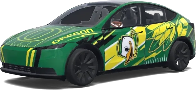 Oregon Ducks Football (Oregon ducks football.) – covering Tesla Model Y