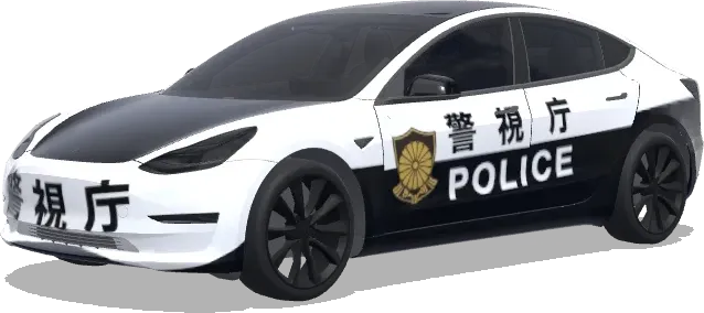japanese police. – Tesla Model 3 wrap