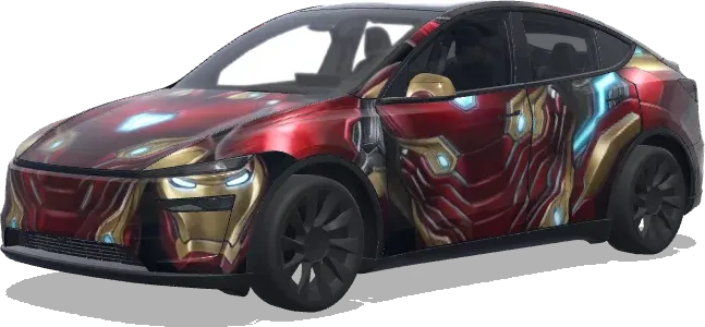 ironman. – Tesla Model Y wrap