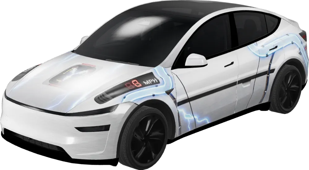 백 투 더 퓨처 모델 Y 주니퍼 프리미엄 (Back to the Future - Model Y Juniper Premium) – 테슬라 Model Y 랩핑