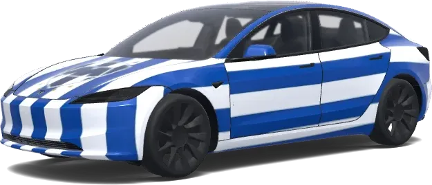 Monterrey Rayados – Tesla Model 3 wrap