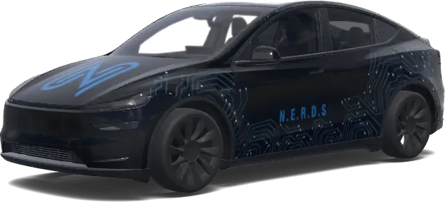 N Logo Wrap – Tesla Model Y wrap