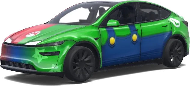 Luigi Wrap – Tesla Model Y wrap