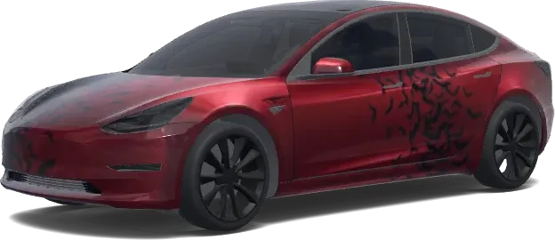 Rétroviseurs bicolores – covering Tesla Model 3