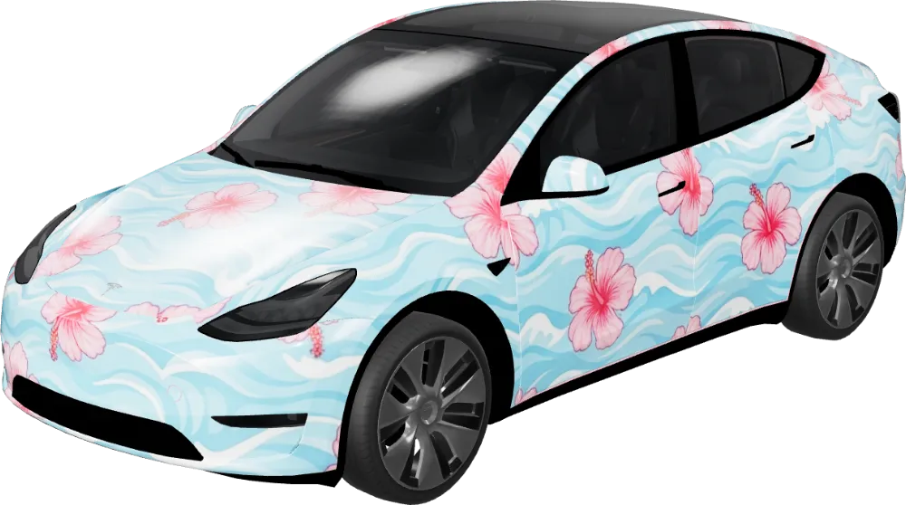 Surfs Up – Tesla Model Y wrap