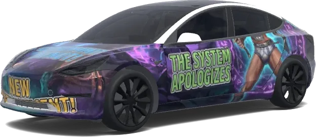Dungeon Crawler Carl: Princesa Donut (Dungeon Crawler Carl, Princess Donut Quotes.) – wrap para Tesla Model 3