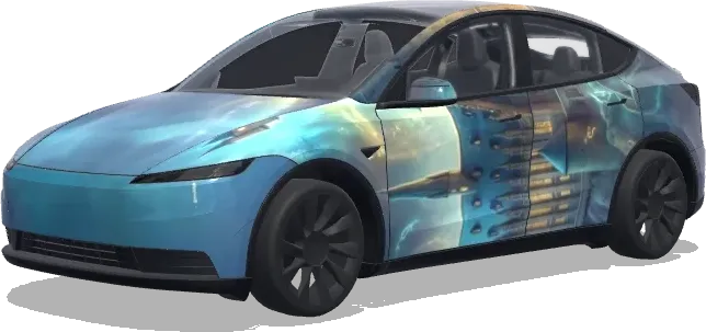 Misty Castle Glow – Tesla Model Y wrap
